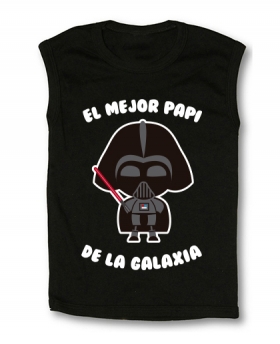 Camiseta sin mangas EL MEJOR PAPI DE LA GALAXIA TB