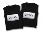 Camisetas gemelos sin mangas COPY PASTE ( Ctrl+C Ctrl+V ) TB.