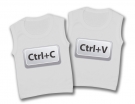 Camisetas gemelos sin mangas COPY PASTE ( Ctrl+C Ctrl+V ) TW.