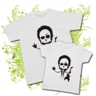 CAMISETA PAPA CALAVERA ROCK + CAMISETA CALAVERA ROCK WC 