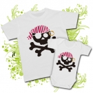 CAMISETA PAPA JOLLY PIRATA + BODY JOLLY PIRATA WC
