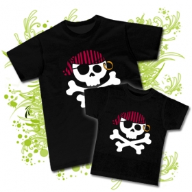CAMISETA PAPA JOLLY PIRATA + CAMISETA JOLLY PIRATA BC