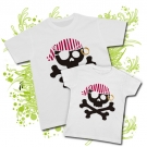 CAMISETA PAPA JOLLY PIRATA + CAMISETA JOLLY PIRATA WC