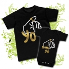 CAMISETA PAPA MINI YO + BODY BEBE MINI YO BC 