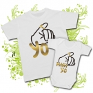 CAMISETA PAPA MINI YO + BODY MINI YO WC