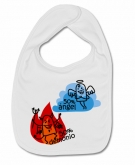 Babero 50% �ngel + 50% demonio