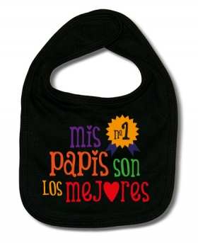 Babero MIS PAPIS SON LOS MEJORES B. 