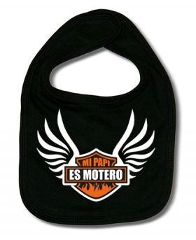 Babero MI PAPI ES MOTERO!!