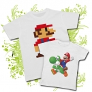 Camiseta PAPA MARIO BROS + Camiseta NI�OS MARIO BROS WC