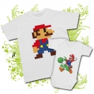 Camiseta PAPA MARIO BROS + Body MARIO BROS WC