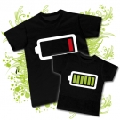 Camiseta PAPA BATERIA VACIA + Camiseta BATERIA LLENA BC