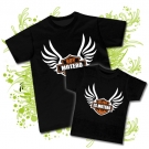Camiseta PAPA HARLEY (soy motero) + Camiseta NI�OS HARLEY (papi motero) BC