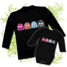 Camiseta PAPA STAR PACMAN + Body BEBE SAR PACMAN BL