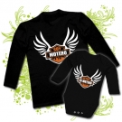 Camiseta PAPA SOY MOTERO + Body MI PAPI ES MOTERO BL