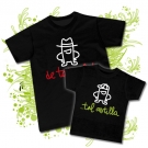 Camiseta PAPA DE TAL PALO + Camiseta PEQUE TAL ASTILLA BC