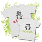 Camiseta PAPA DE TAL PALO + Camiseta PEQUE TAL ASTILLA WC