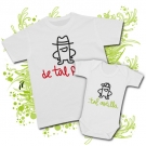 Camiseta PAPA DE TAL PALO + Body beb TAL ASTILLA WC