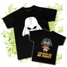Camiseta PAPA MASCARA DARTH VADER + Camiseta PEQUES �Qui�n es mi papi?
