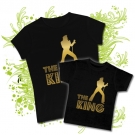 Camiseta MAMA ELVIS THE KING GOLD + Camiseta PEQUES ELVIS THE KING BC