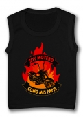 Camisetas sin mangas SOY MOTERO COMO MIS PAPIS TB.