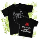 Camiseta PAPA SUPERSPIDER + Camiseta MI PAPI ES UN SUPERH�ROE (Ara�a Spider) BC