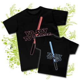 Camiseta PAPA YO SOY TU PADRE + Camiseta YO SOY TU HIJO BC
