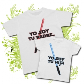 Camiseta PAPA YO SOY TU PADRE + Camiseta YO SOY TU HIJA WC