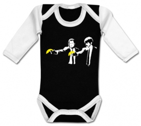 Body beb&eacute; PULP FICTION BANANA BANKSY BBL