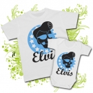 Camiseta PAPA ELVIS SKULL + BODY ELVIS SKULL WC