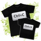 Camiseta PAPA Ctrl+C + Camiseta NI�OS Ctrl+V BC