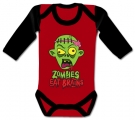 Body beb� ZOMBIES EAT BRAINS RL