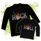 Camiseta PAPA ROCK & ROLL + CAMISETA NIOS ROCK & ROLL BL