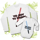 Camiseta PAPA YO SOY TU PADRE + BODY BEBE YO SOY TU HIJO WL