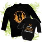 Camiseta PAPA JEDI + Body beb� SOY UN JEDI COMO MI PAPI BL