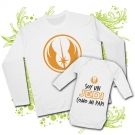 Camiseta PAPA JEDI + Body beb� SOY UN JEDI COMO MI PAPI WL