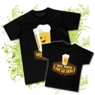 Camiseta pap� SOY LA CA�A + Camiseta MIS PAPIS SON LA CA�A BC