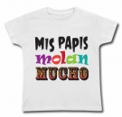 Camiseta MIS PAPIS MOLAN MUCHO WC