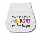 Ranita cubre pa�ales MIS PAPIS MOLAN + QUE LOS TUYOS W.