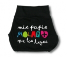 Ranita cubre pa�ales MIS PAPIS MOLAN + QUE LOS TUYOS B.