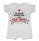 Pijama manga corta DE MAYOR QUIERO SER COMO MIS PADRES W