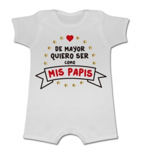 Pijama manga corta DE MAYOR QUIERO SER COMO MIS PADRES W