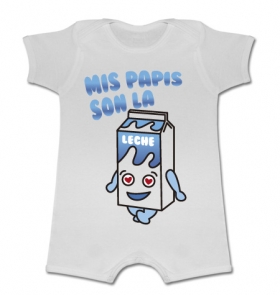 Pijama manga corta MIS PAPIS SON LA LECHE W
