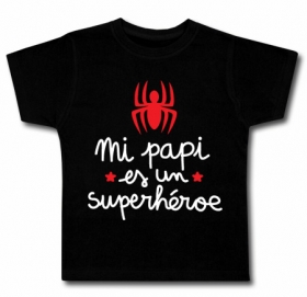 Camiseta MI PAPI ES UN SUPERH&Eacute;ROE (Spider) BC