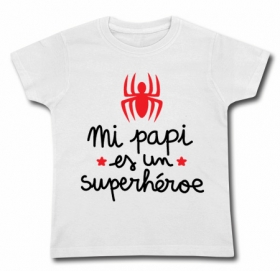 Camiseta MI PAPI ES UN SUPERH&Eacute;ROE (Spider) WC