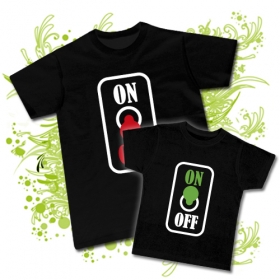 Camiseta PAPA ON OFF + Camiseta NI&Ntilde;OS ON OFF BC
