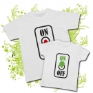 Camiseta PAPA ON OFF + Camiseta NI�OS ON OFF WC