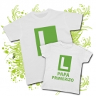 Camiseta PAPA PAP� PRIMERIZO + Camiseta NI�OS PAP� PRIMERIZO WC