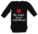 Body beb� MI PAPI ES UN SUPERH�ROE (Spiderman) BL