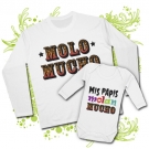 Camiseta MOLO MUCHO + Body beb� MIS PAPIS MOLAN MUCHO WL