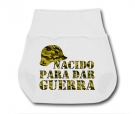 Ranita cubre pa�ales NACIDO PARA DAR GUERRA W.